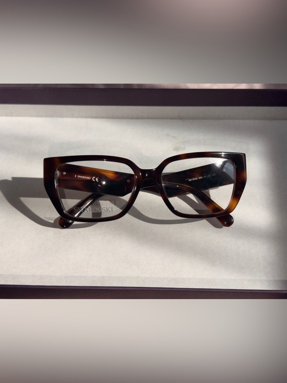 Swarovski Women's Tortoise sk5446 Glasses (Havana)